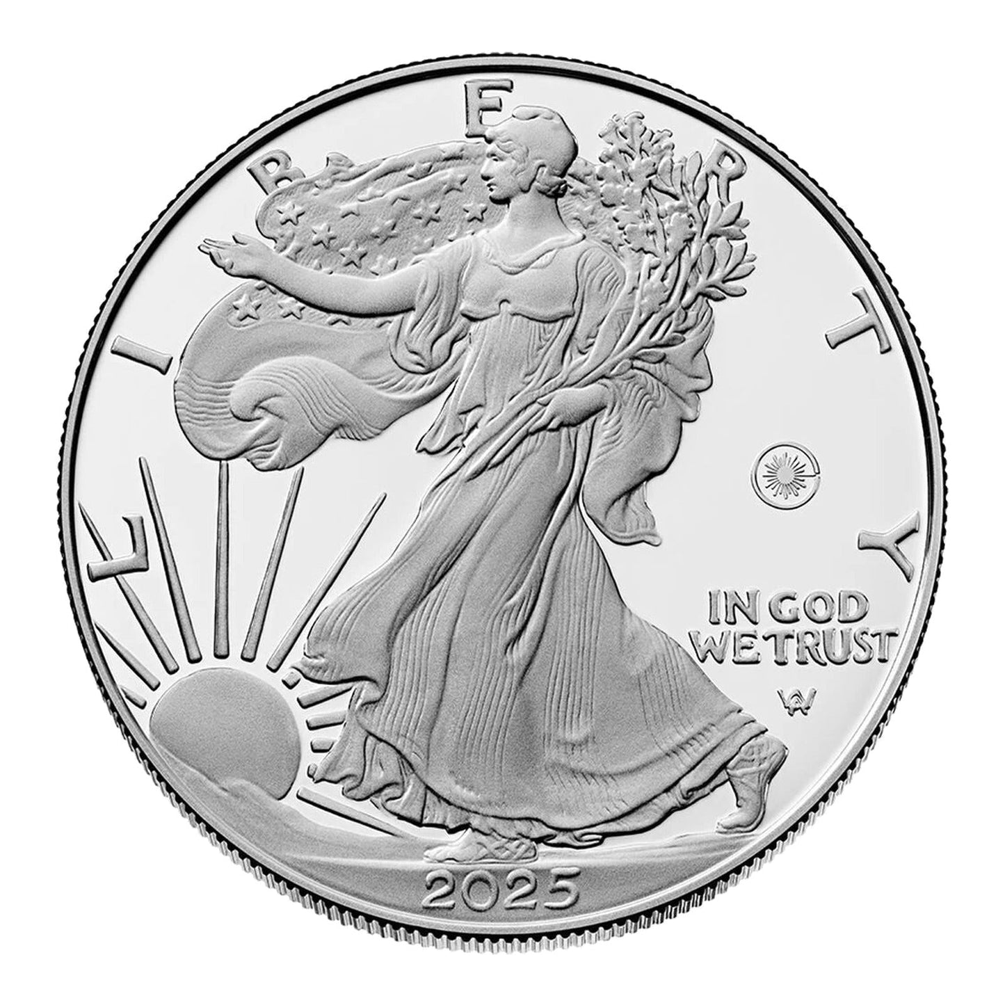 2025 Laser Engraved American Eagle One Ounce Silver Proof Coin - West Point (W)