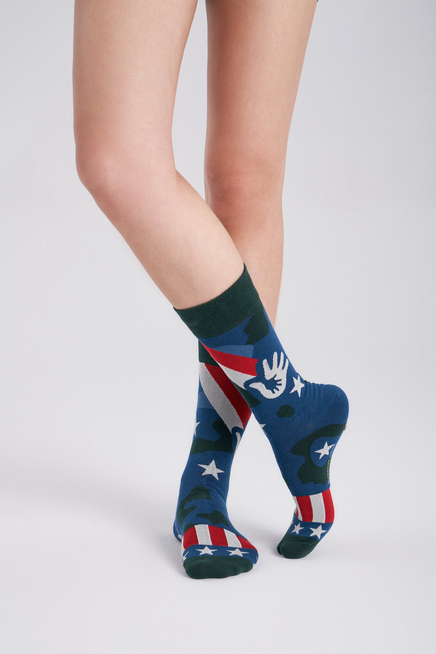3-Pack Collectible Art Crew Socks – Veterans & Military Families