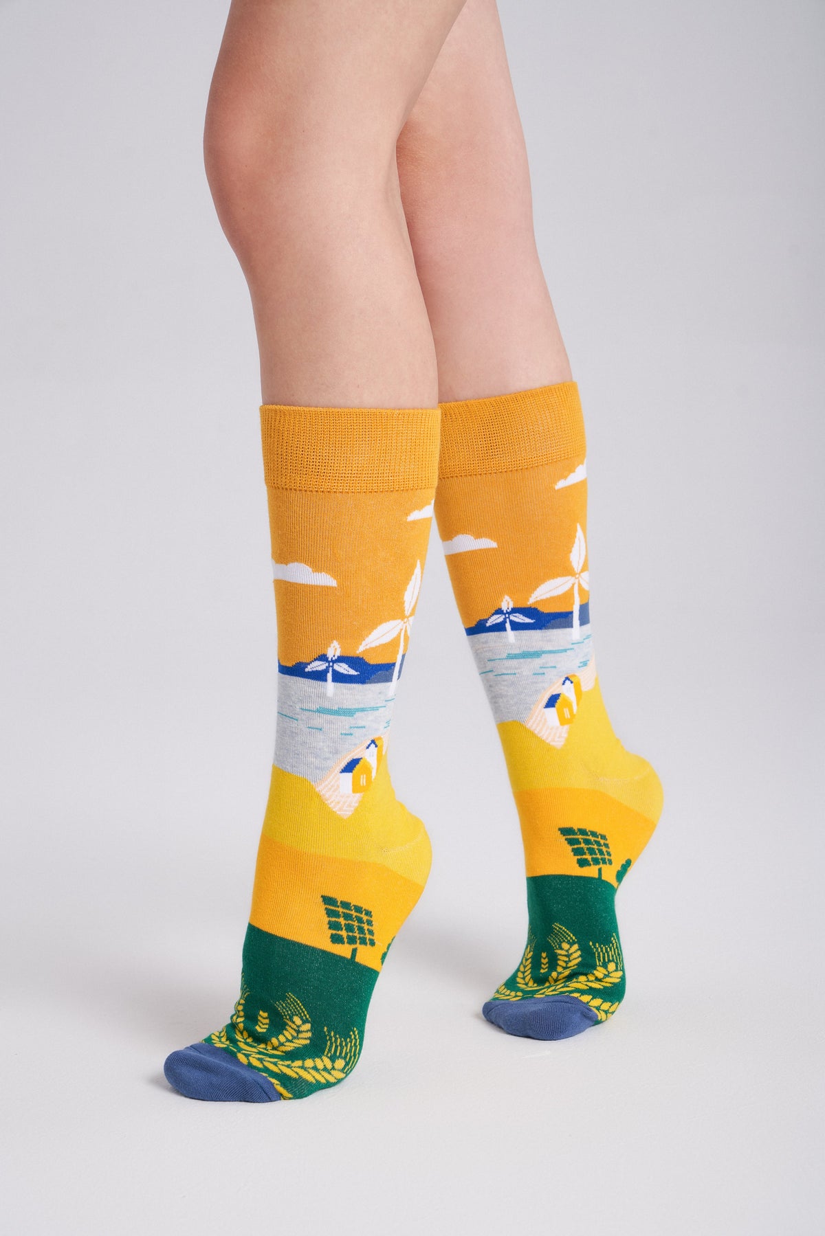 3-Pack Collectible Art Crew Socks – Clean Energy & Climate Action