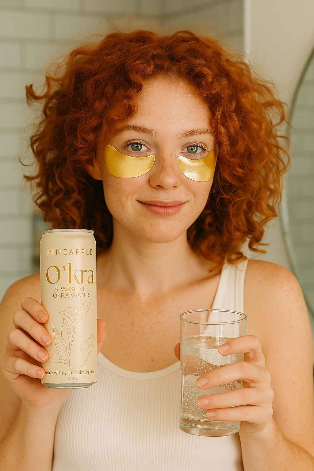 O’kra – Sparkling Okra Water (Pineapple) | Hydration & Skin Health
