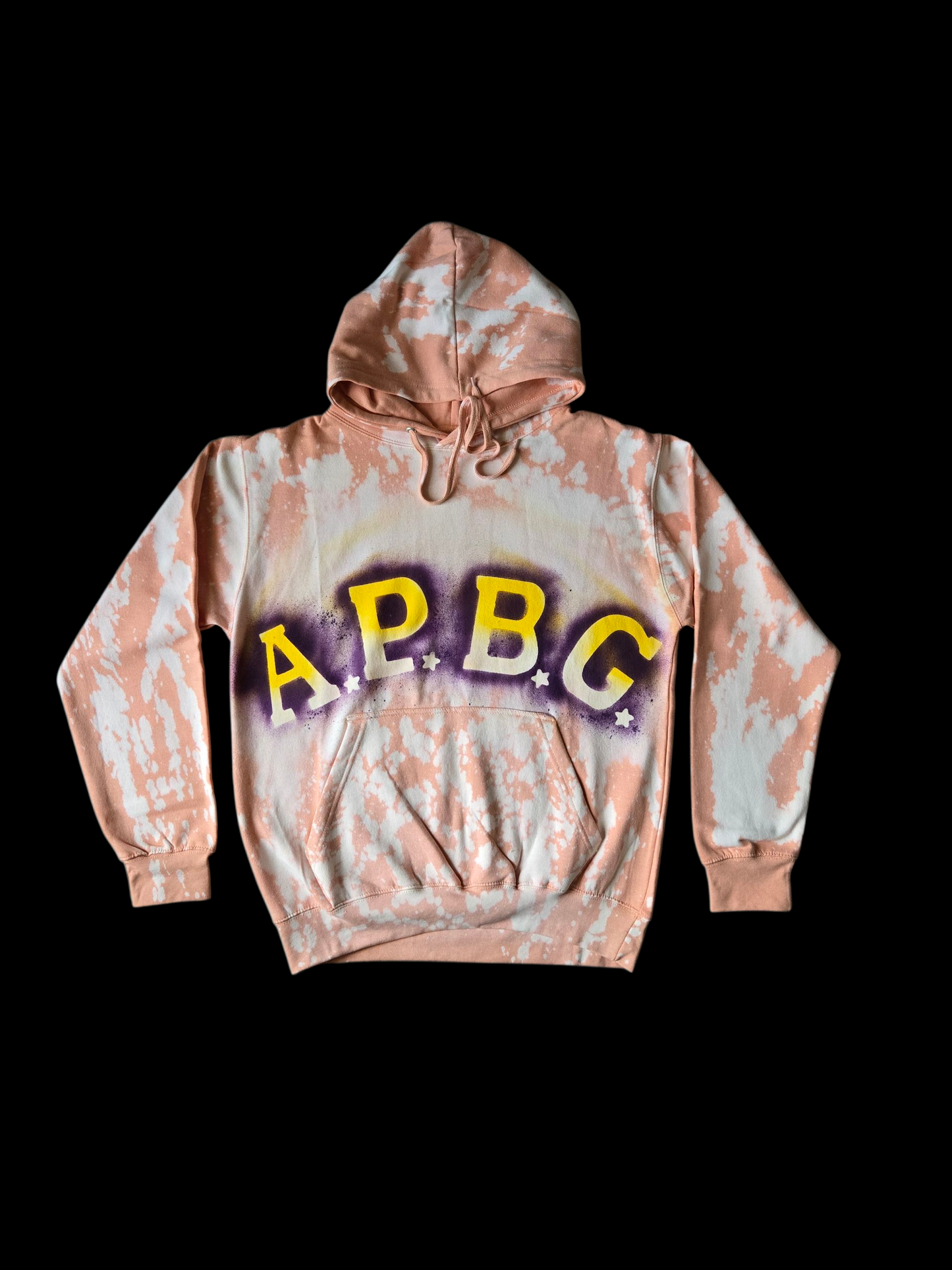 Sudadera con capucha APBG color melocotón