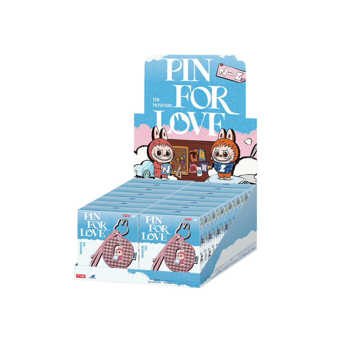 Pop Mart Labubu The Monsters Pin for Love Series Letter Pendant (N-Z) Single Blind Box