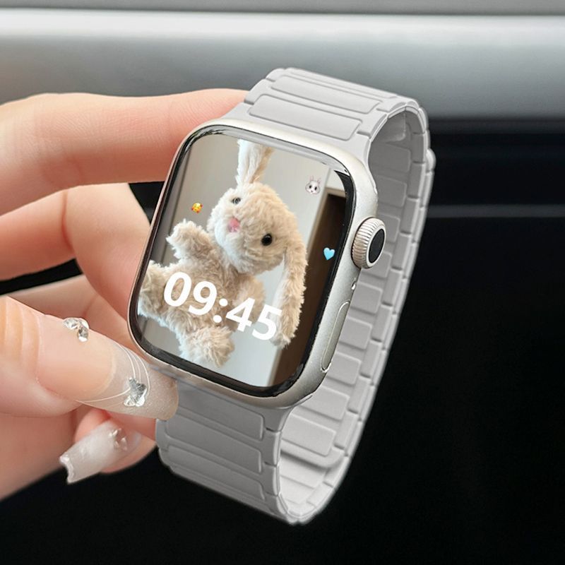 Correa integrada de cerámica glaciar gris para Apple Watch