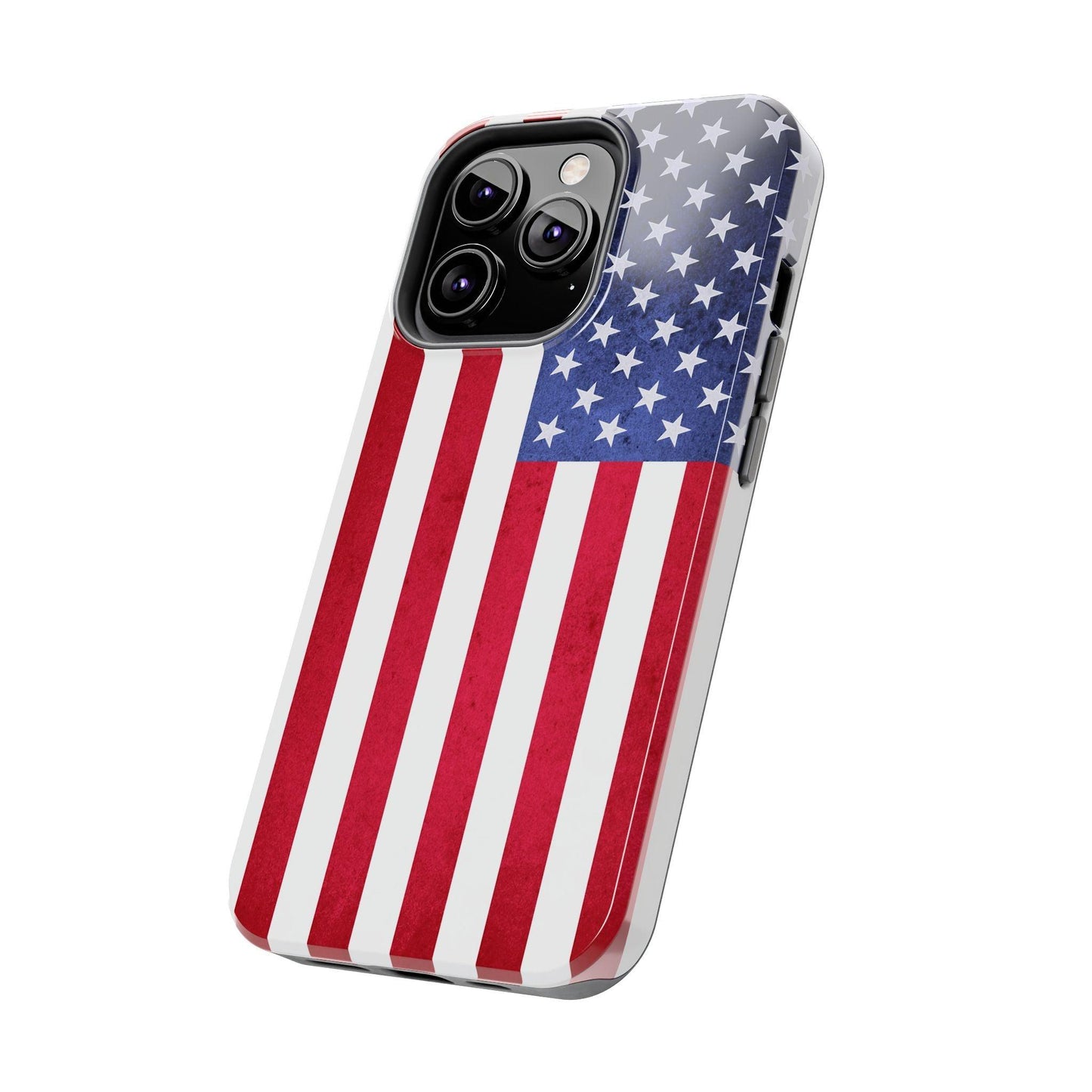 USA Flag Printed Tough Phone Cases