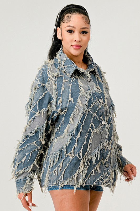 Be Creative Denim Jacket See size chart under “more details”