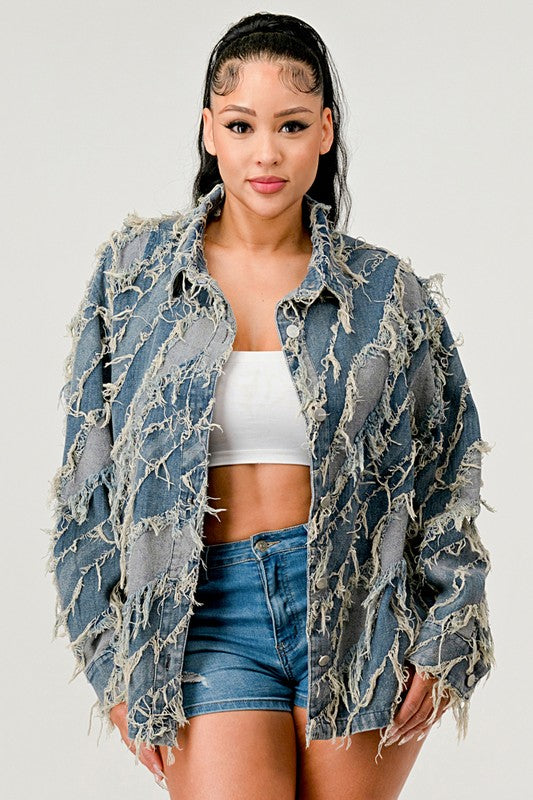 Be Creative Denim Jacket See size chart under “more details”