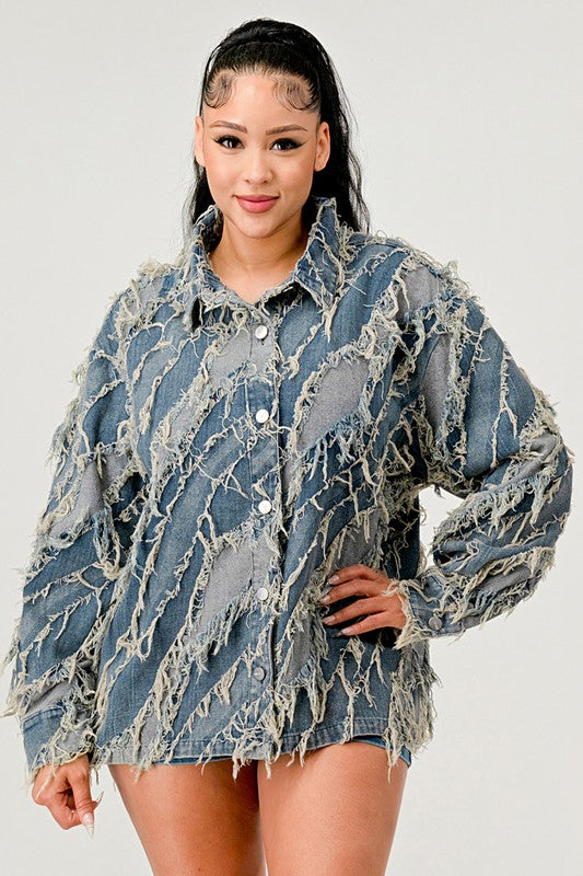 Be Creative Denim Jacket See size chart under “more details”