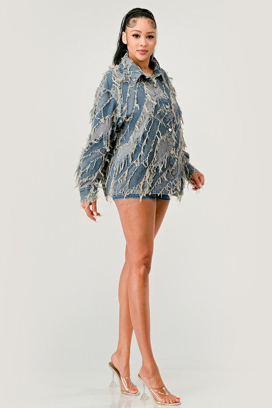 Be Creative Denim Jacket See size chart under “more details”