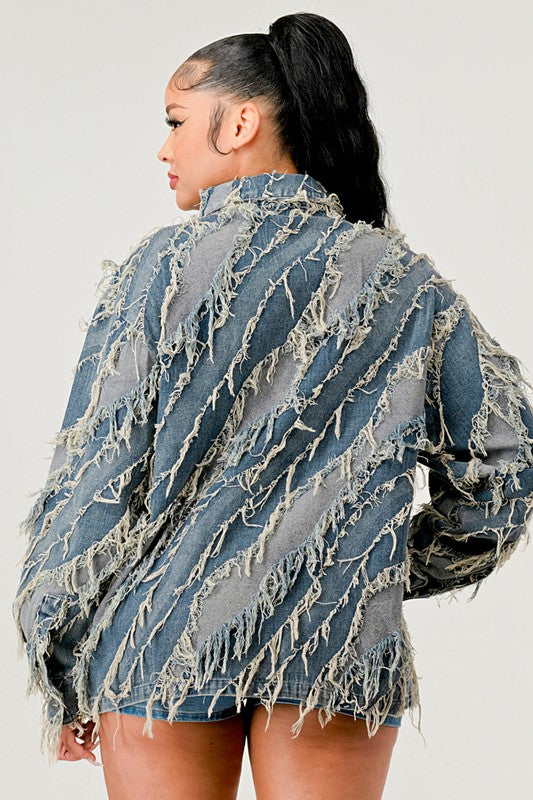 Be Creative Denim Jacket See size chart under “more details”