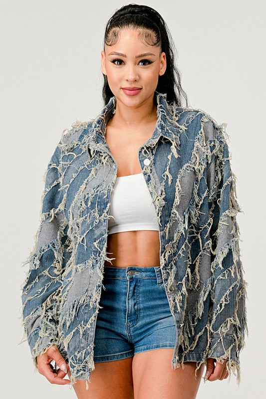 Be Creative Denim Jacket See size chart under “more details”