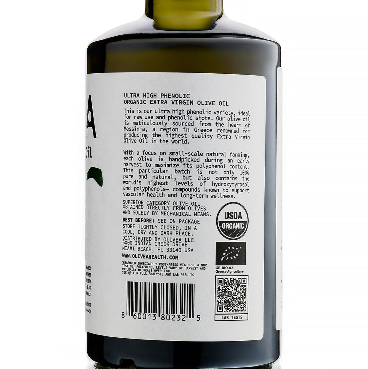 Aceite de Oliva Virgen Extra Ultra Alto en Polifenoles