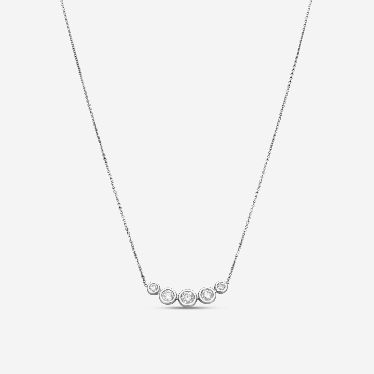 Roberto Coin 18K White Gold Diamond Necklace 111023AWCHX0