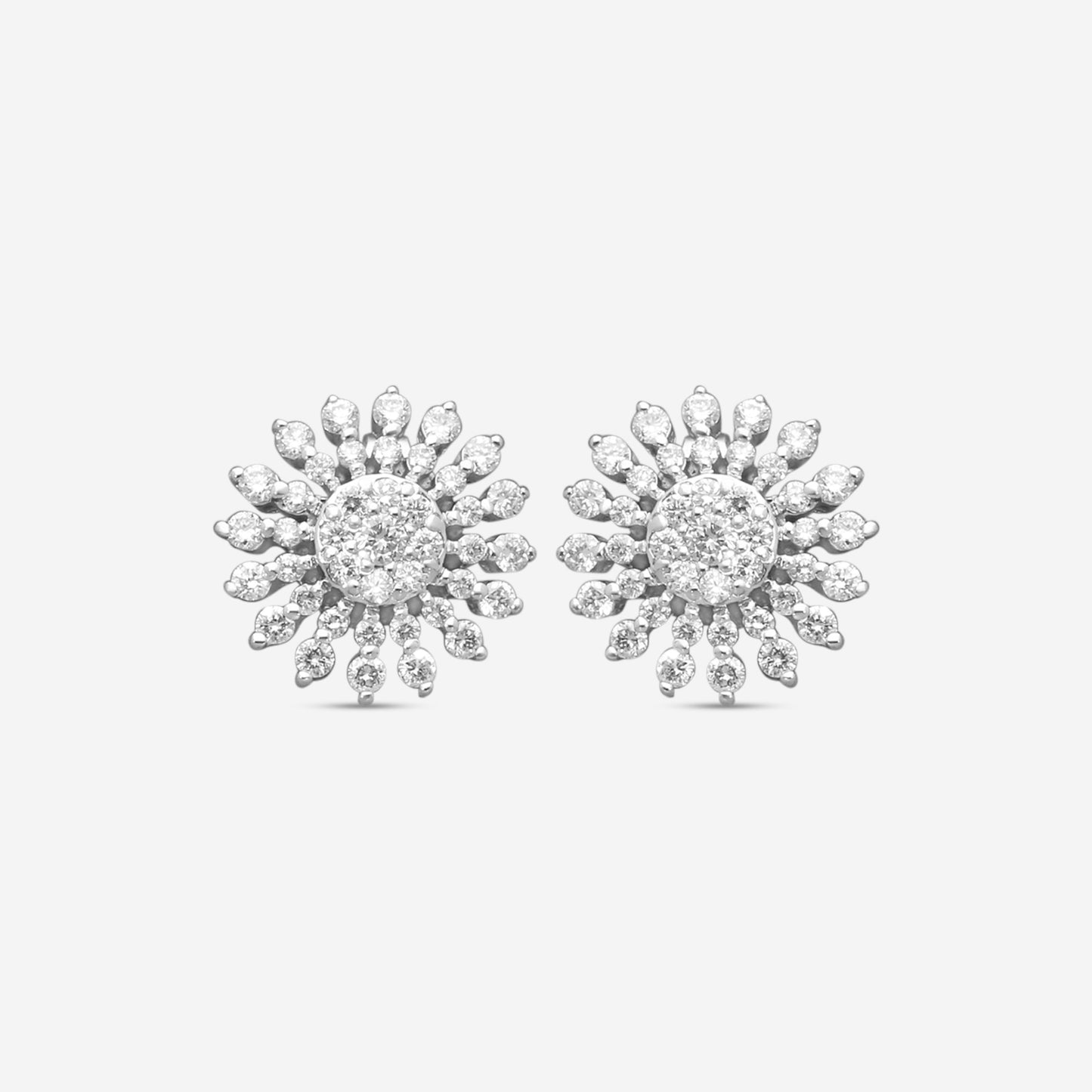 Roberto Coin 18K White Gold Diamond Stud Earrings 111388AWERX0