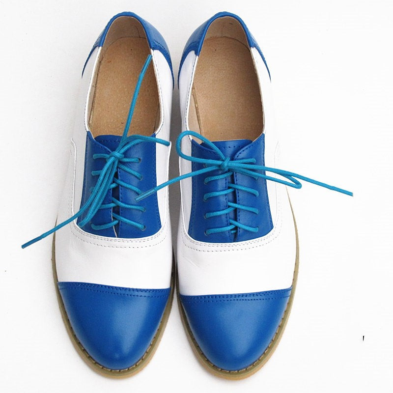Flat shoes small leather shoes Oxford shoes women's shoes