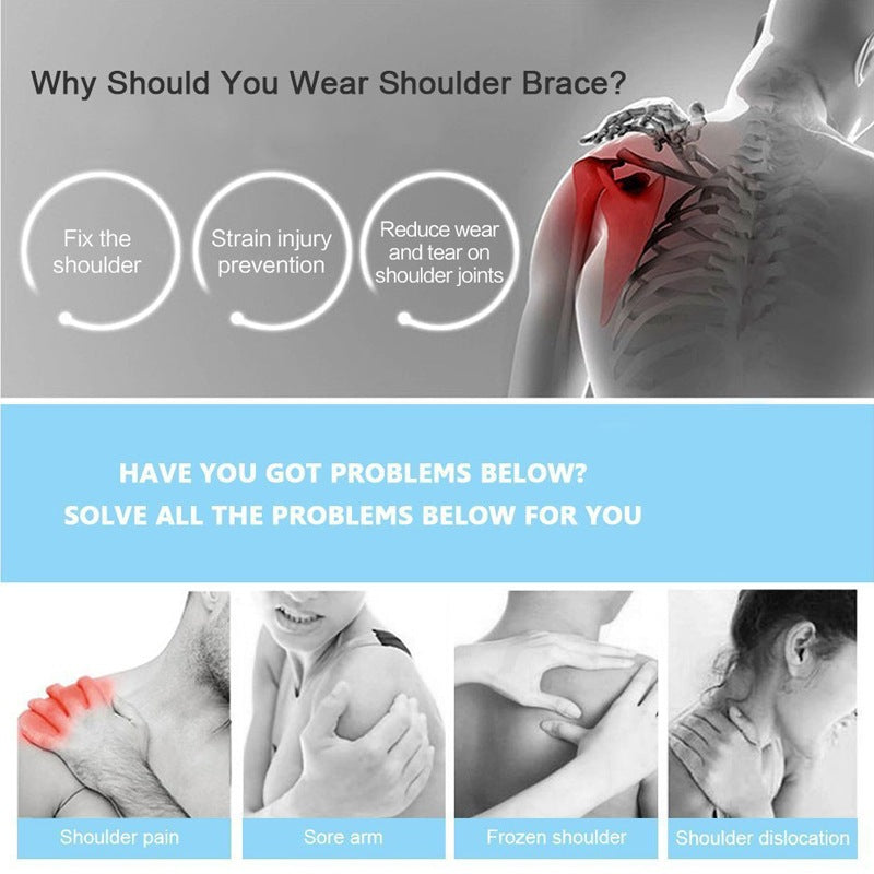 Breathable adjustable shoulder support