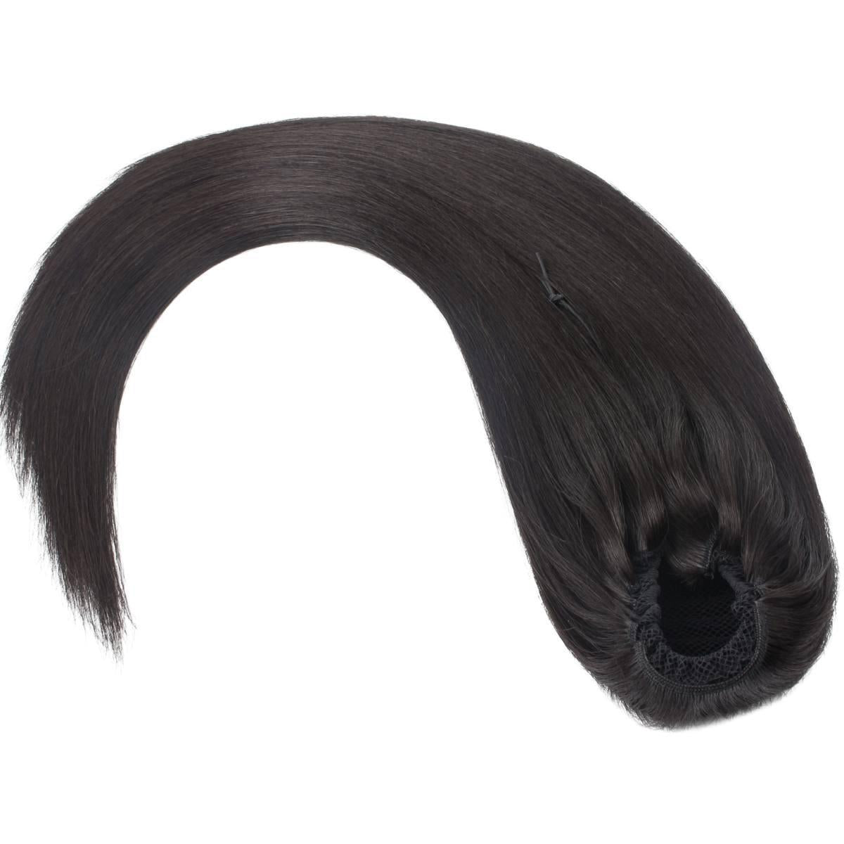 Cola de caballo de extensión de cabello humano 100% liso y virgen
