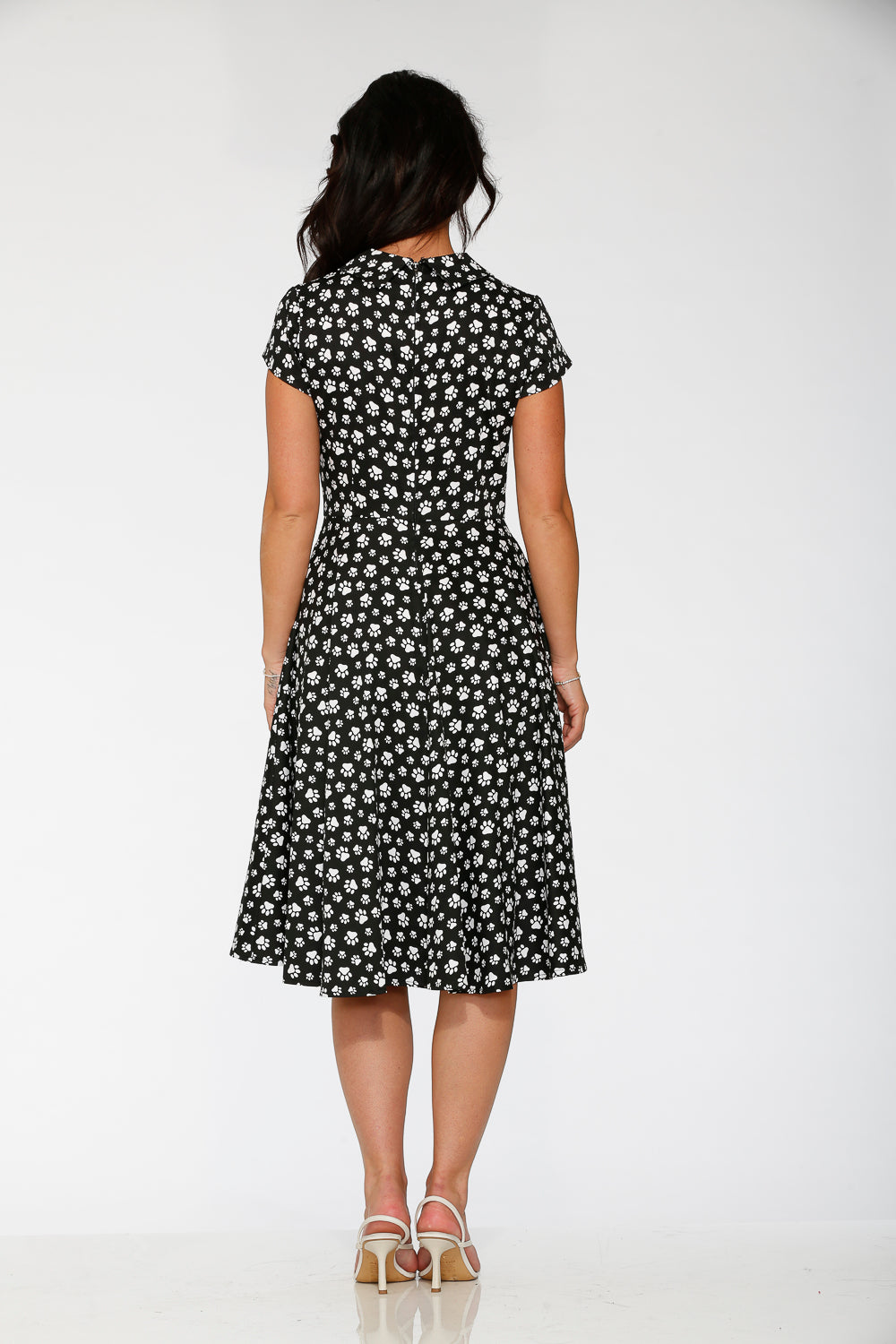 20551 Cat Paw Swing Dress in Black