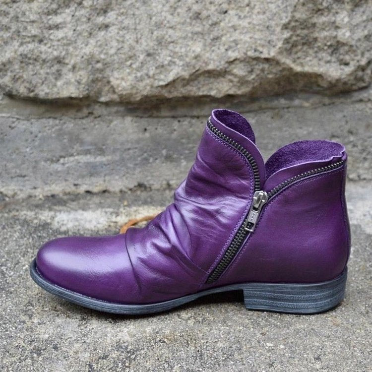 Casual Round-Toe Martin Boots