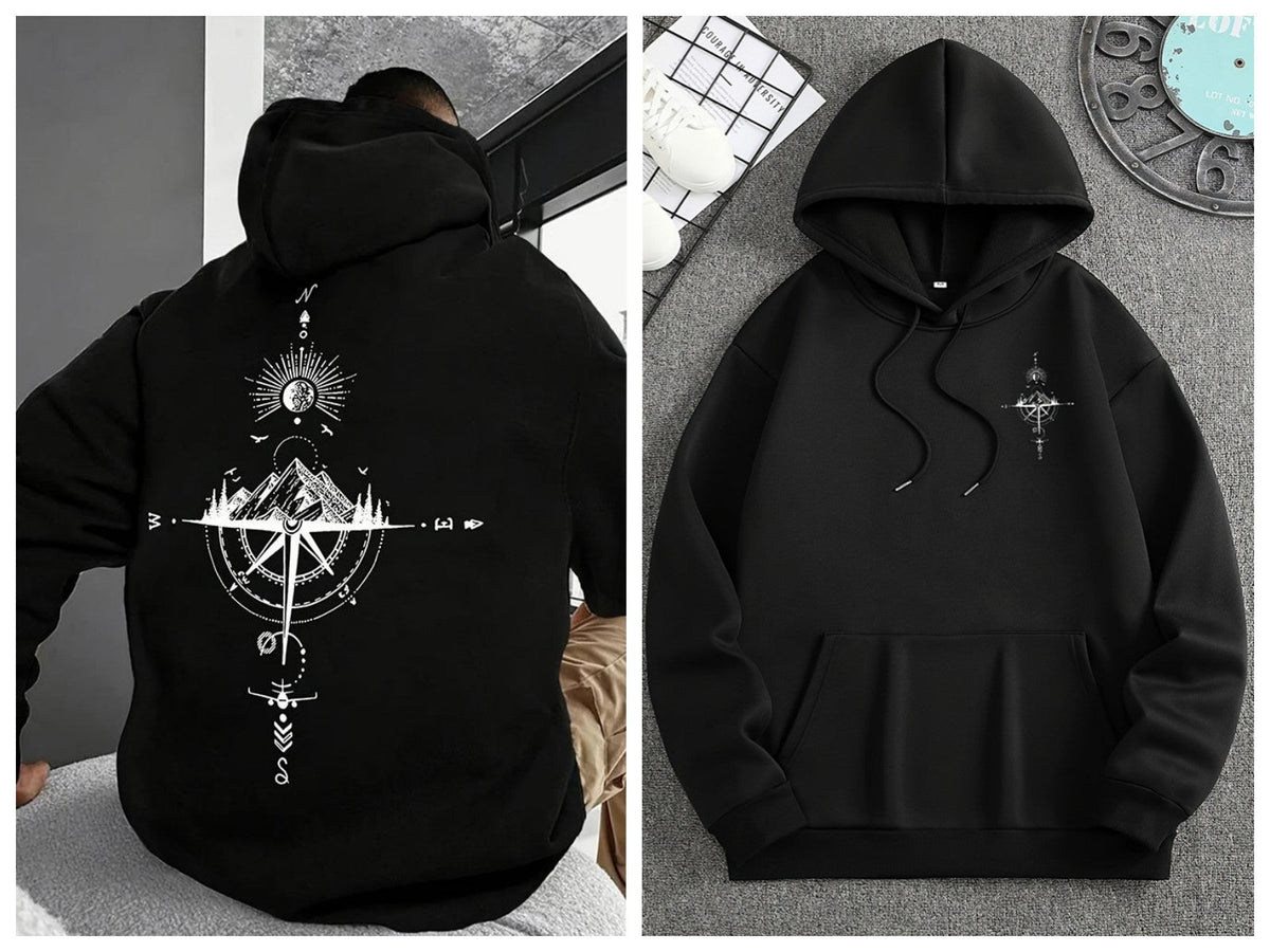 American Retro Trendy Pullover Hooded Sweatshirt For Men 2026 Spring And Autumn New Loose High Street Casual Versatile Top