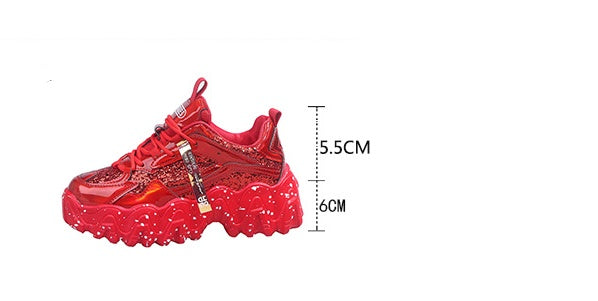 Platform heightened sneakers