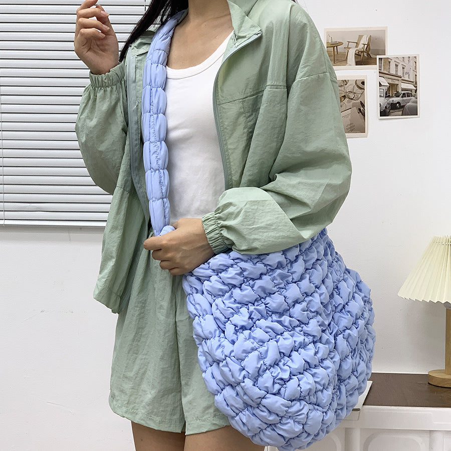 Women's Cloud Pleated Crossbody Travel Bag