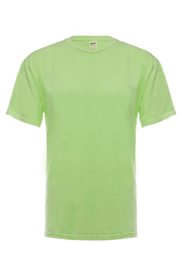 Prenda teñida verde neón