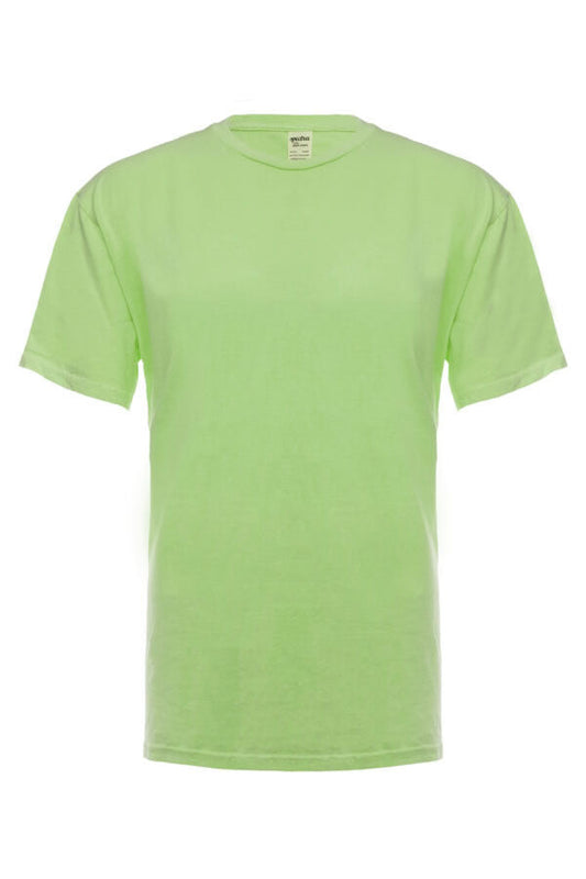 Prenda teñida verde neón