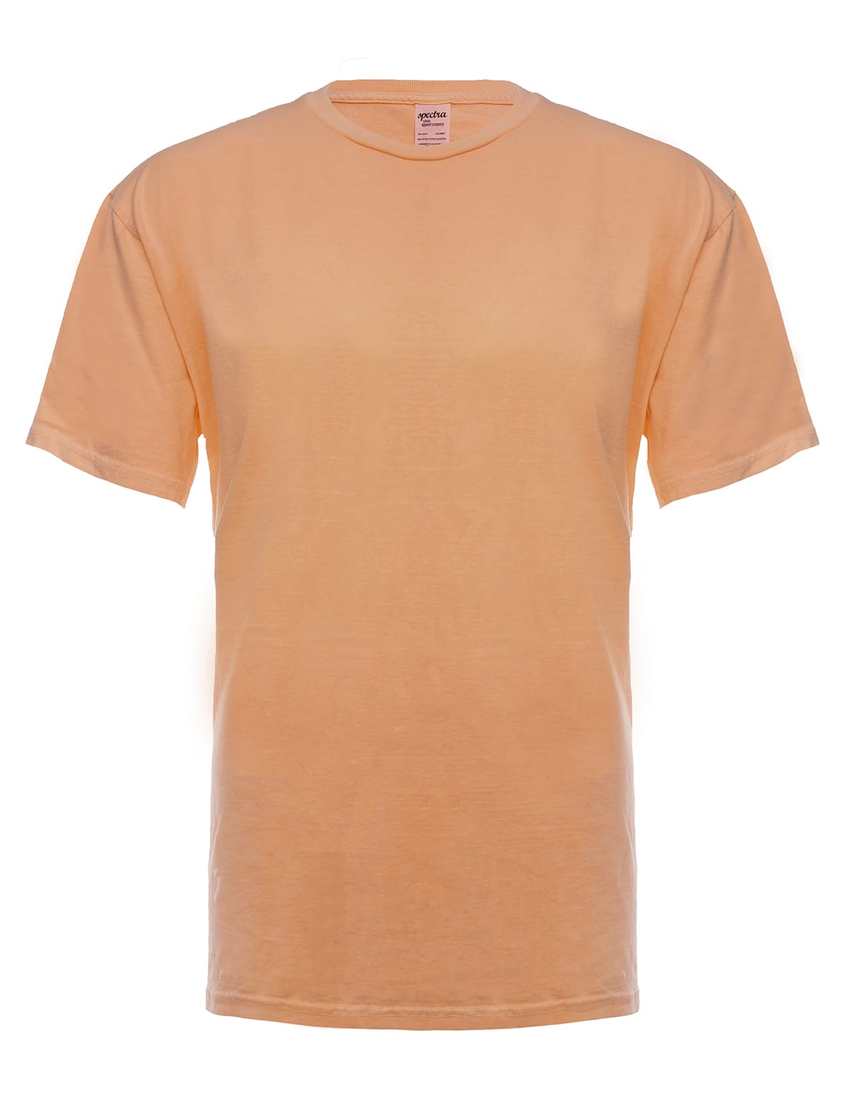 Prenda teñida naranja neón