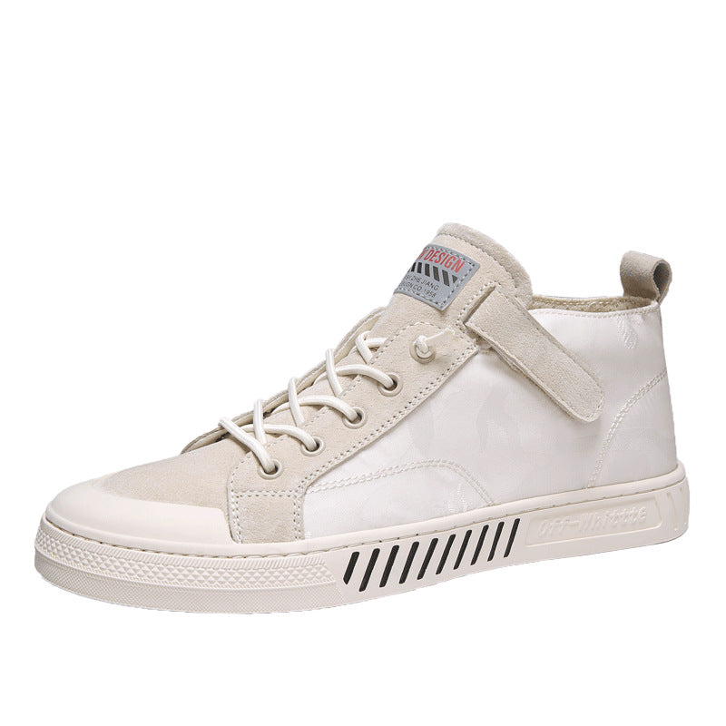 Men's high-top canvas shoes