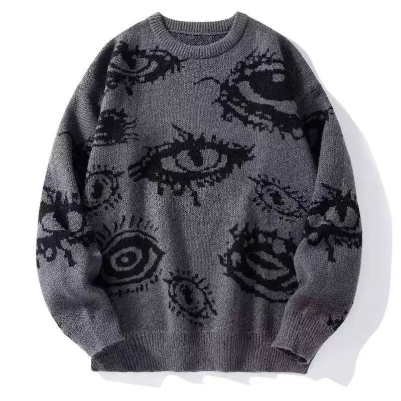 Round-neck Long-sleeve Loose-fitting Sweater