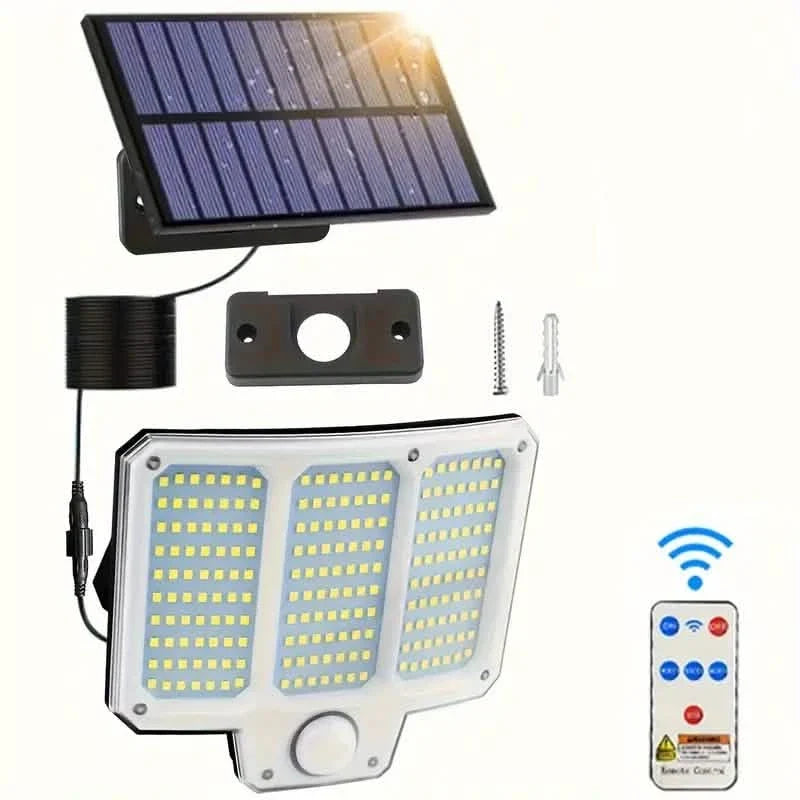 210LED Super Bright Motion Sensor Solar Strong Power LED Garden Wall Lamp