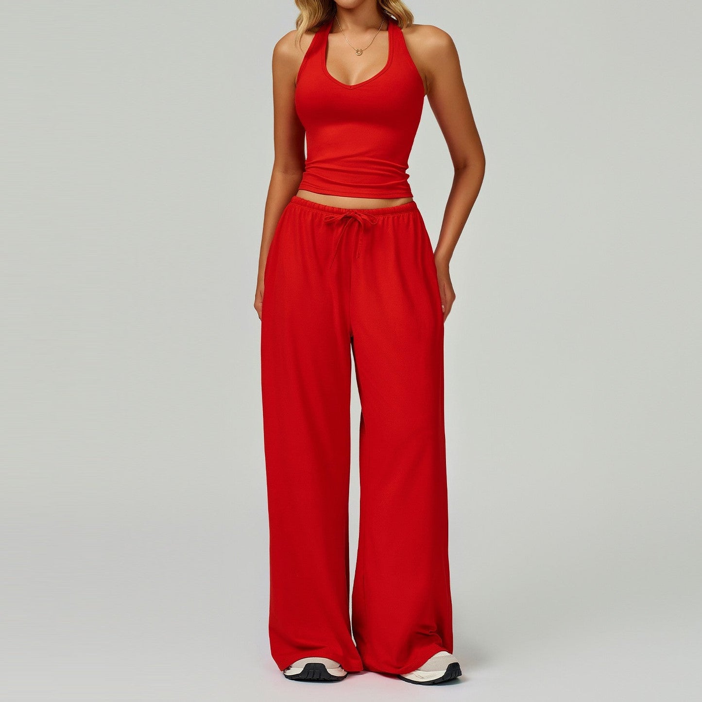 Yoga Set Quick-Drying Back-Smoothing Halter-Neck Sports Outfit