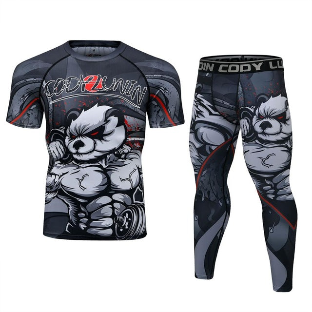 Men's Boxing  Fitness Compression Sportswear