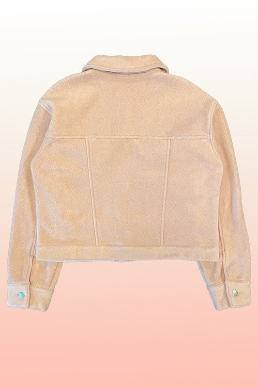 Fleece bow jacket See size chart under “more details”