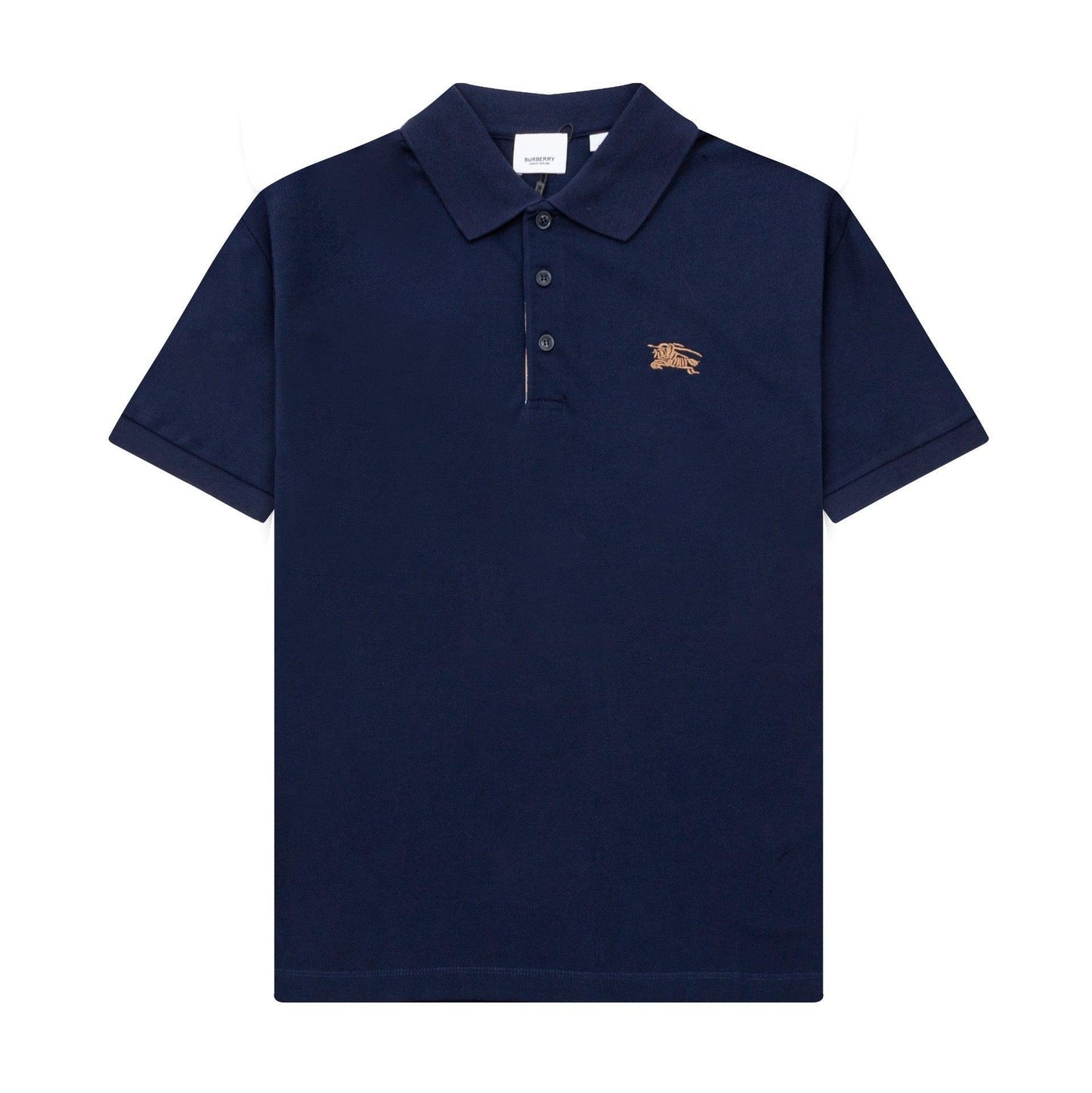 Burberry Blue T-Shirt With Collar