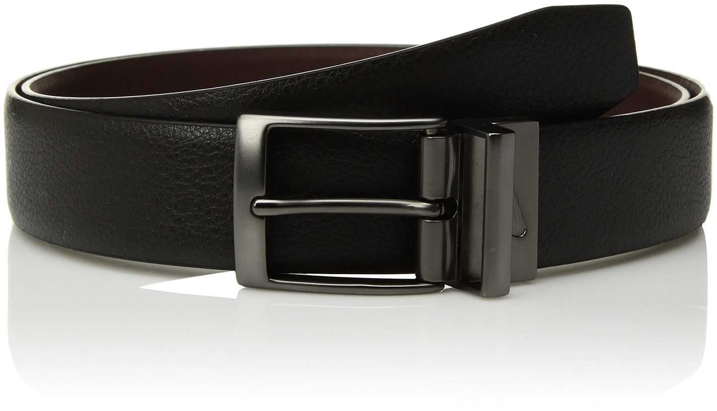 Nike Mens Pebble Feather Edge Reversible Belt Black/Brown 34