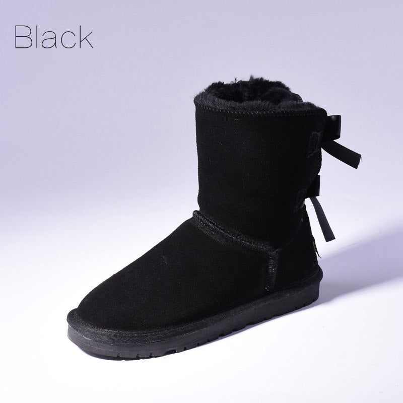 Women's Bow Detail Snow Boots