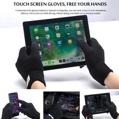 Men's Fall and Winter Knitted Yarn Gloves