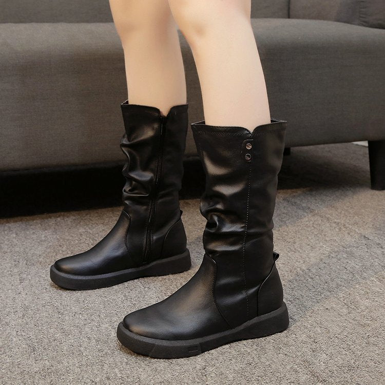 Women's All-Match Non-Slip Middle Boots