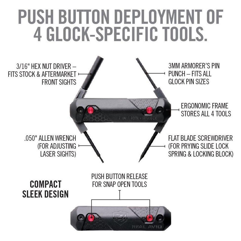 Herramienta 4 en 1 para Glock