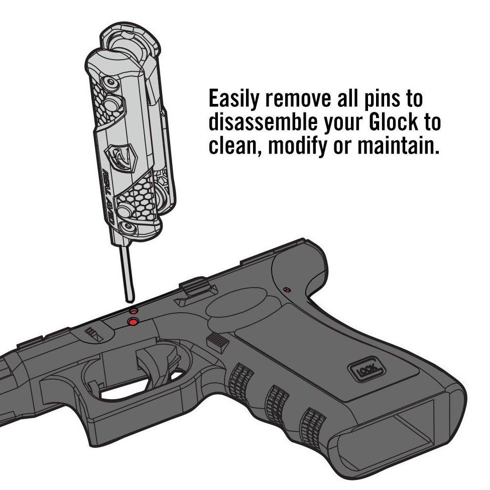 Herramienta 4 en 1 para Glock
