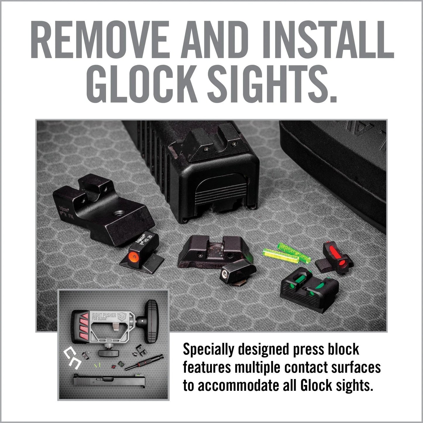 Extractor de miras Glock