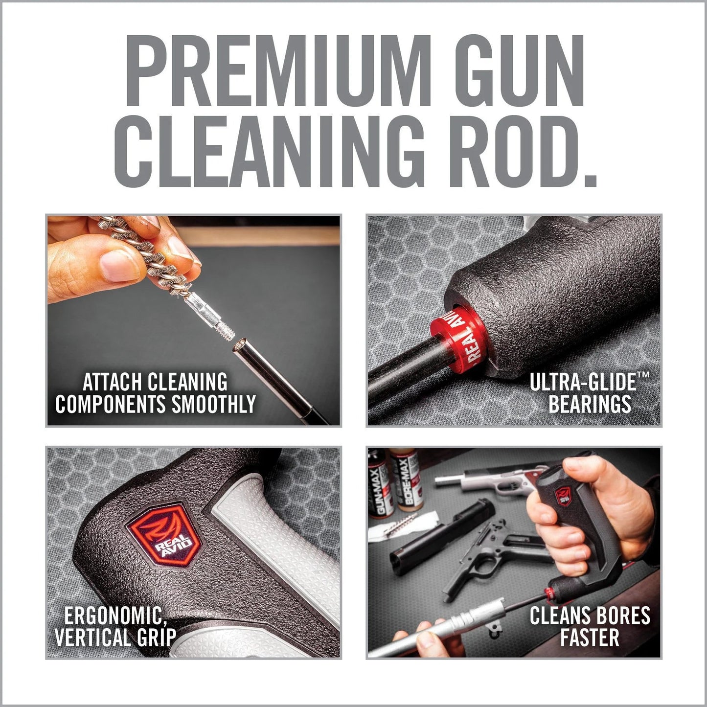 Bore-Max Smart Rod Pistola – Fibra de Carbono de 9″