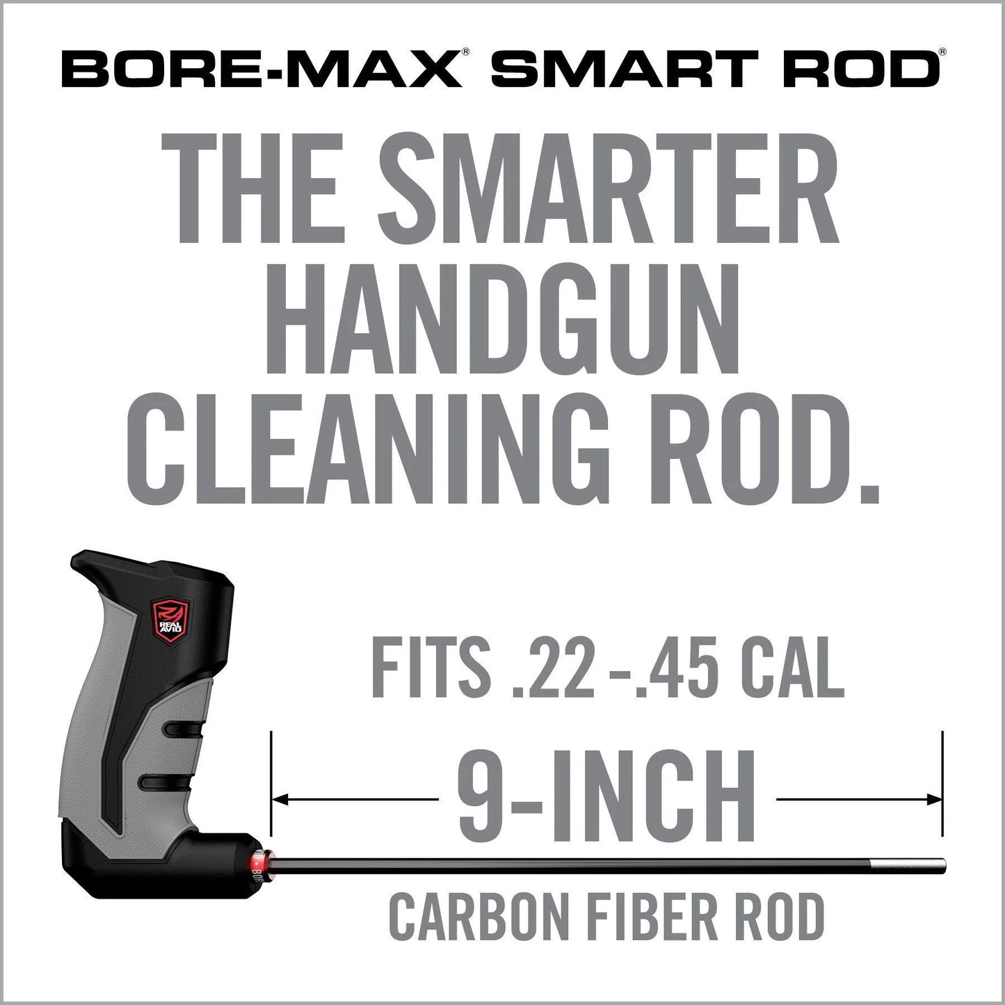 Bore-Max Smart Rod Pistola – Fibra de Carbono de 9″