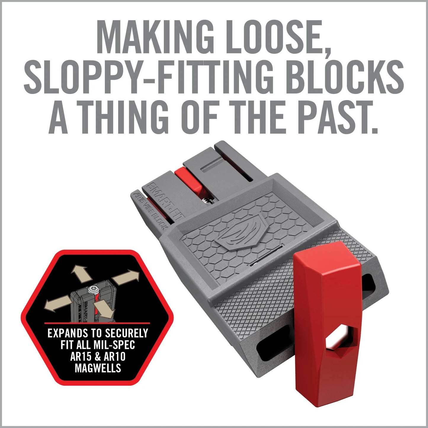 Bloque de mordaza Smart-Fit AR15 con manguito para AR10*