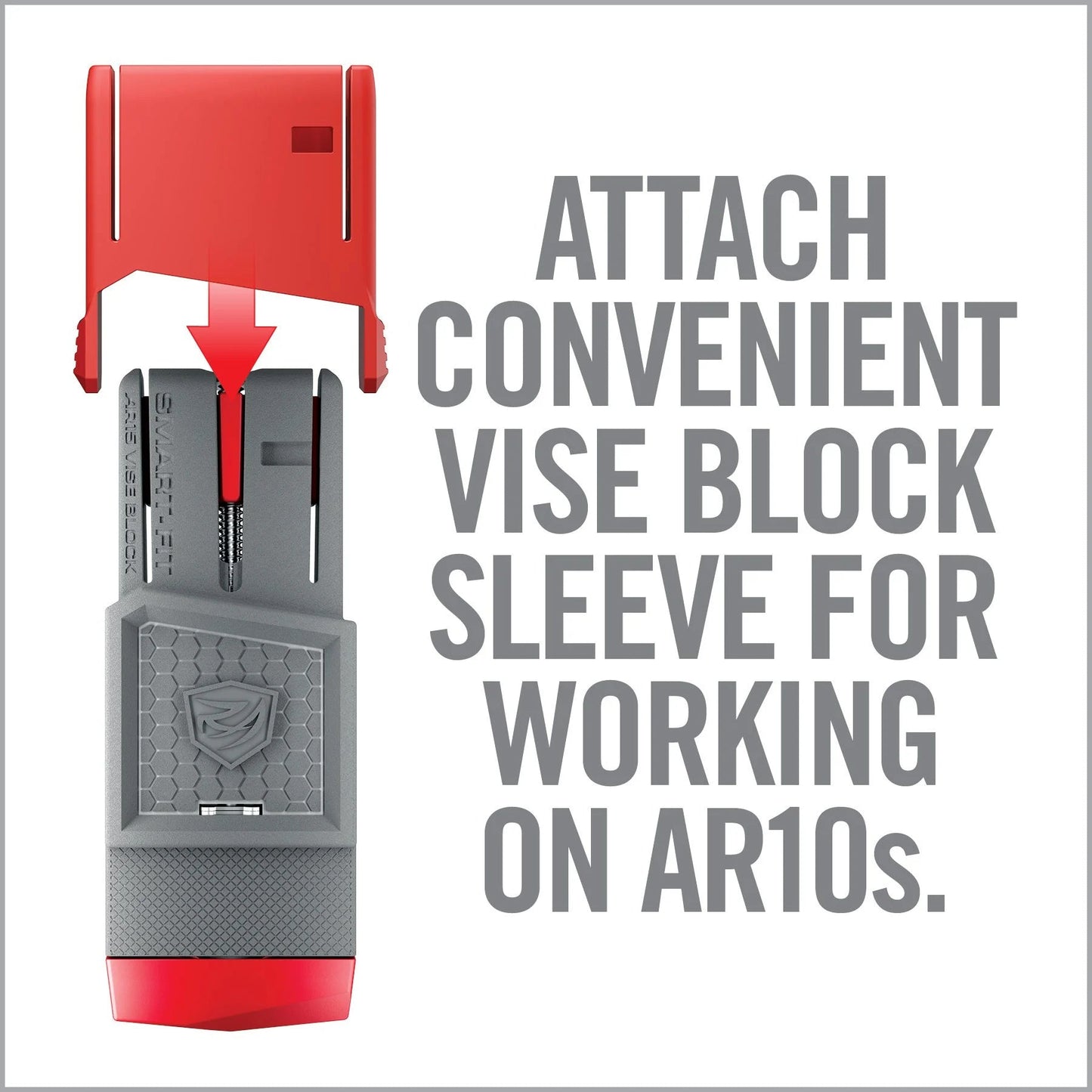 Bloque de mordaza Smart-Fit AR15 con manguito para AR10*