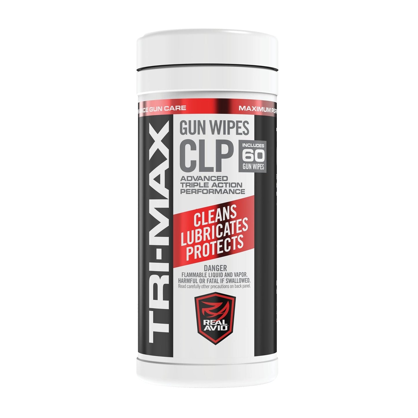 Toallitas para armas TRI-Max CLP – Envase de 60 unidades