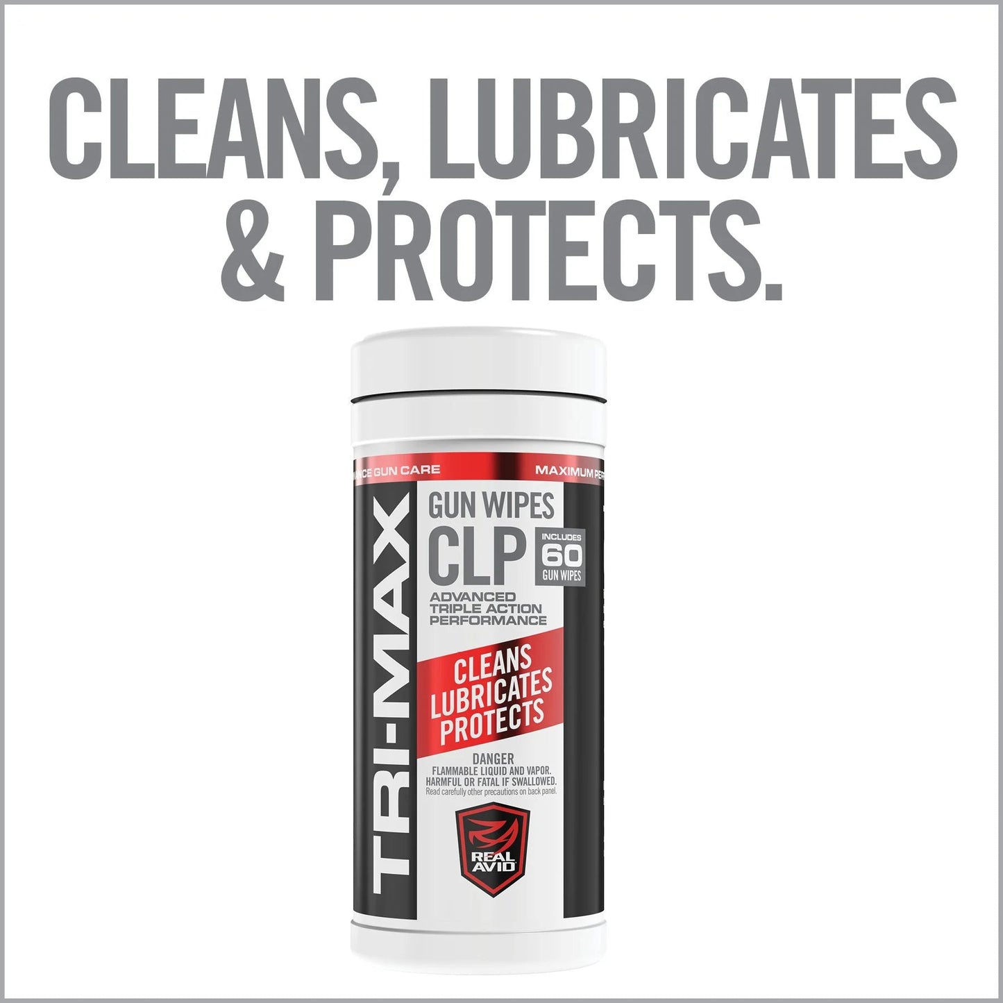 Toallitas para armas TRI-Max CLP – Envase de 60 unidades