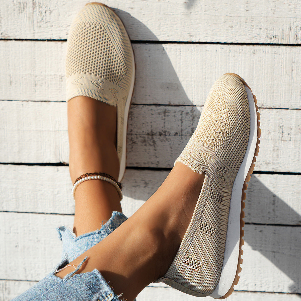 Women's Fashion Mesh Breathable Casual Flats