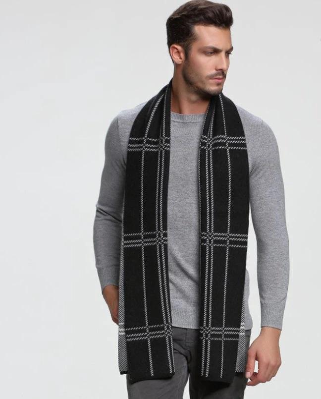 Men's Cashmere Tide Business Casual Double-sided Scarf